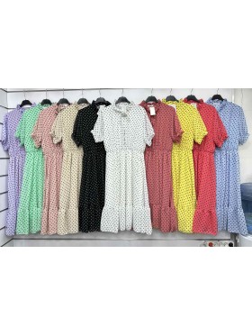 Sukienki damskie wloskie, size uni, paczka 6szt, mix kolor