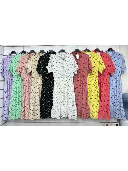Sukienki damskie wloskie, size uni, paczka 6szt, mix kolor