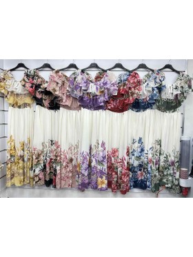 Sukienki damskie wloskie, size uni, paczka 6szt, mix kolor