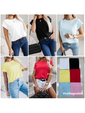 Bluzki damskie polskie , size uni, paczka 4szt, mix kolor