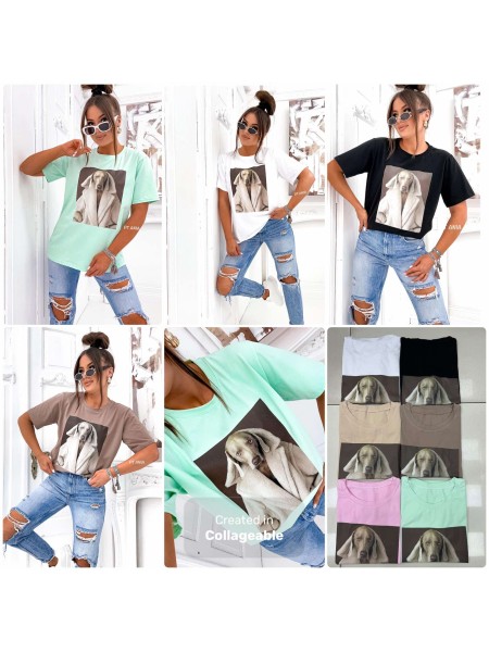 Bluzki damskie polskie , size uni, paczka 4szt, mix kolor