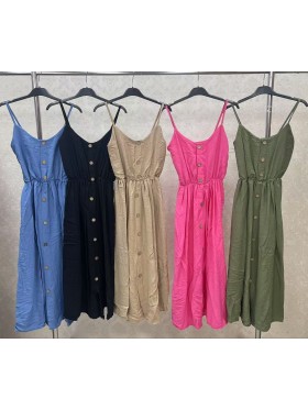 Sukienki  damskie wloskie, size uni, paczka 6szt, mix kolor