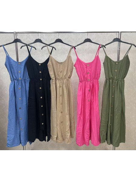 Sukienki  damskie wloskie, size uni, paczka 6szt, mix kolor