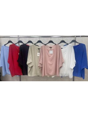 Bluzki  damskie wloskie, size uni, paczka 6szt, mix kolor
