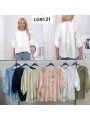 Bluzki  damskie wloskie, size uni, paczka 6szt, mix kolor