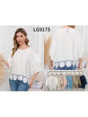 Bluzki  damskie wloskie, size uni, paczka 6szt, mix kolor