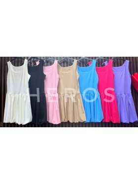 Sukienki damskie wloskie, size uni, paczka 6szt, mix kolor