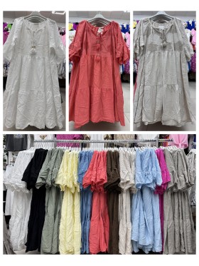 Sukienki damskie wloskie, size uni, paczka 6szt, mix kolor