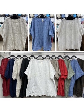 Bluzki  damskie wloskie, size uni, paczka 6szt, mix kolor
