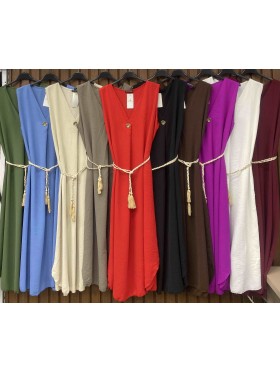 Sukienki damskie wloskie, size uni, paczka 6szt, mix kolor