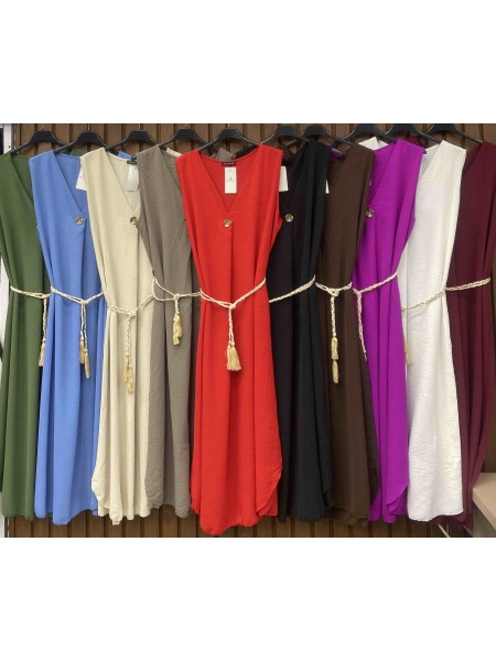 Sukienki damskie wloskie, size uni, paczka 6szt, mix kolor