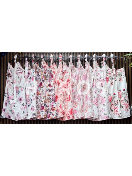 Sukienki damskie wloskie, size uni, paczka 6szt, mix kolor