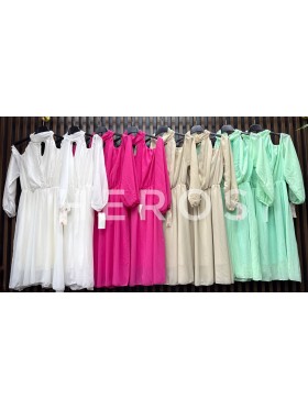 Sukienki damskie wloskie, size uni, paczka 6szt, mix kolor
