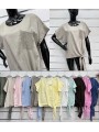 Bluzki damskie Włoskie , Size uni,paczka 6szt,mix kolor