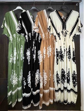 Sukienki damskie Włoski ,size uni  ,paczka 6szt mix kolor