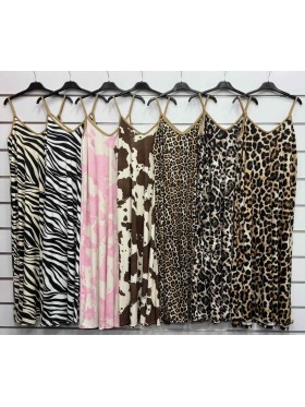 Sukienki damskie wloskie, size uni, paczka 6szt, mix kolor