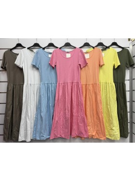 Sukienki damskie wloskie, size uni, paczka 6szt, mix kolor