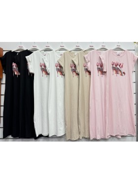 Sukienki damskie wloskie, size uni, paczka 6szt, mix kolor