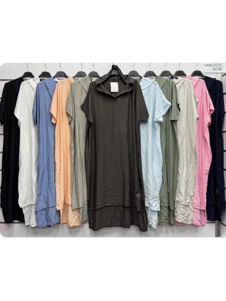 Sukienki damskie wloskie, size uni, paczka 6szt, mix kolor