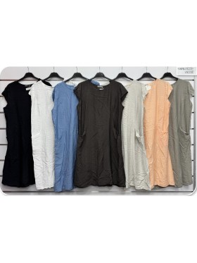 Sukienki damskie wloskie, size uni, paczka 6szt, mix kolor