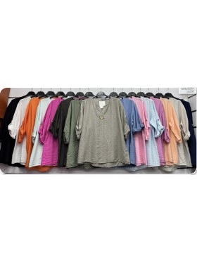 Bluzki damskie wloskie, size uni, paczka 6szt, mix kolor