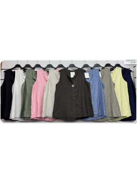 Bluzki damskie wloskie, size uni, paczka 6szt, mix kolor