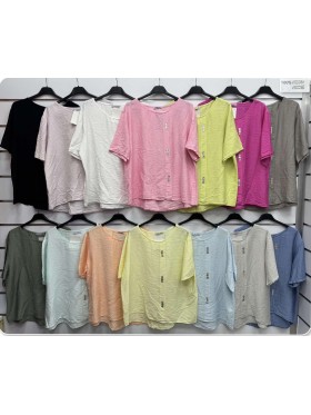 Bluzki damskie wloskie, size uni, paczka 6szt, mix kolor