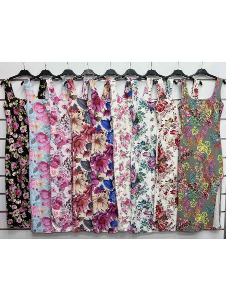 Sukienki damskie wloskie, size uni, paczka 6szt, mix kolor