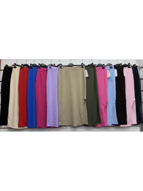 Spódnica długa damskie wloskie, size uni, paczka 6szt, mix kolor