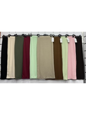 Spódnica długa damskie wloskie, size uni, paczka 6szt, mix kolor