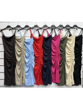 Sukienki damskie wloskie, size uni, paczka 6szt, mix kolor