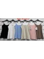 Bluzki damskie wloskie, size uni, paczka 6szt, mix kolor