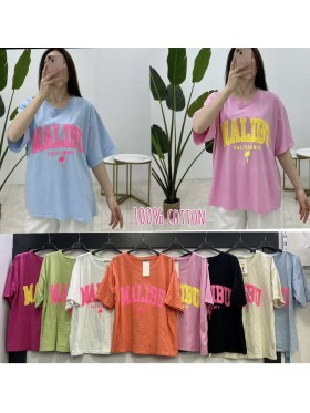 Bluzki damskie wloskie, size uni, paczka 6szt, mix kolor
