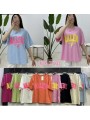 Bluzki damskie wloskie, size uni, paczka 6szt, mix kolor