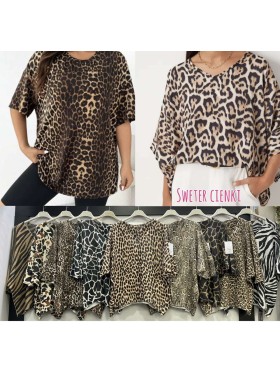 Bluzki damskie wloskie, size uni, paczka 6szt, mix kolor