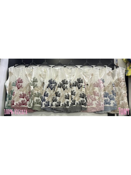 Bluzki damskie wloskie, size uni, paczka 6szt, mix kolor