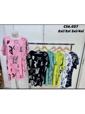Bluzki damskie Polskie , size 2XL-4XL, paczka 12szt, mix kolor