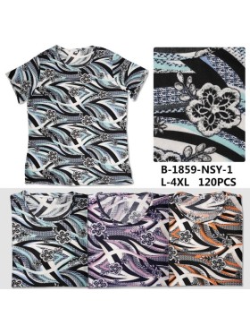 Bluzki damskie Polskie , size L-4XL, paczka 12szt, mix kolor