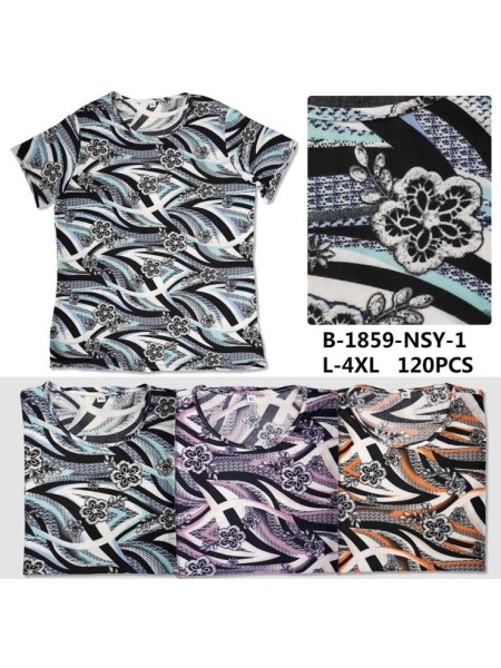 Bluzki damskie Polskie , size L-4XL, paczka 12szt, mix kolor