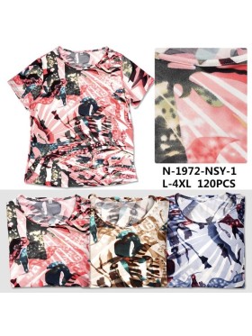 Bluzki damskie Polskie , size L-4XL, paczka 12szt, mix kolor