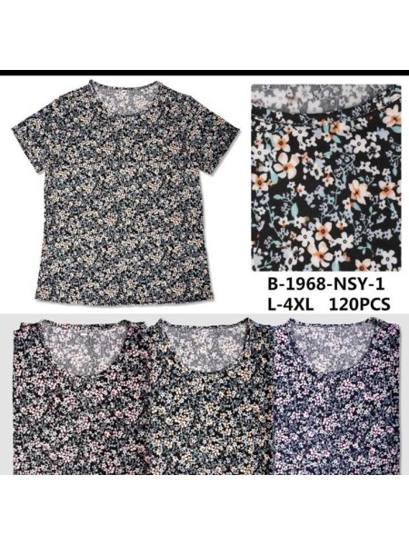 Bluzki damskie Polskie , size L-4XL, paczka 12szt, mix kolor