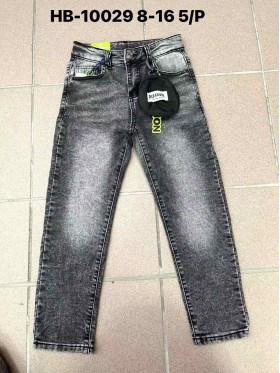 Spodnie jeans dzieciece rozm 8-16 lat, paczka 10szt, 1 kolor