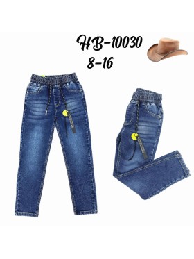 Spodnie jeans dzieciece rozm 8-16 lat, paczka 10szt, 1 kolor