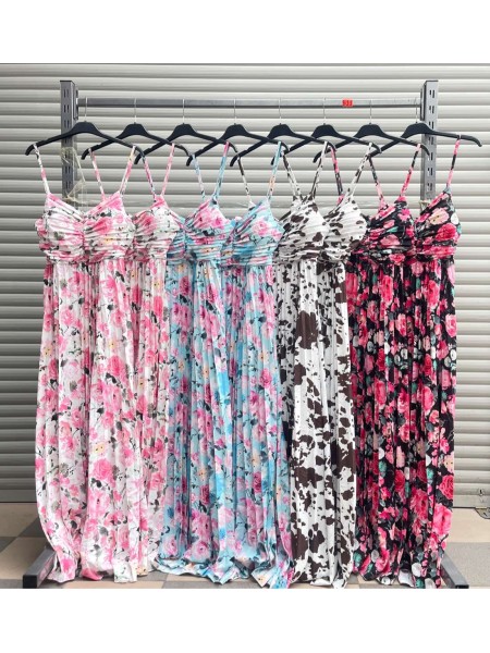 Sukienki damskie wloskie, size uni, paczka 6szt, mix kolor