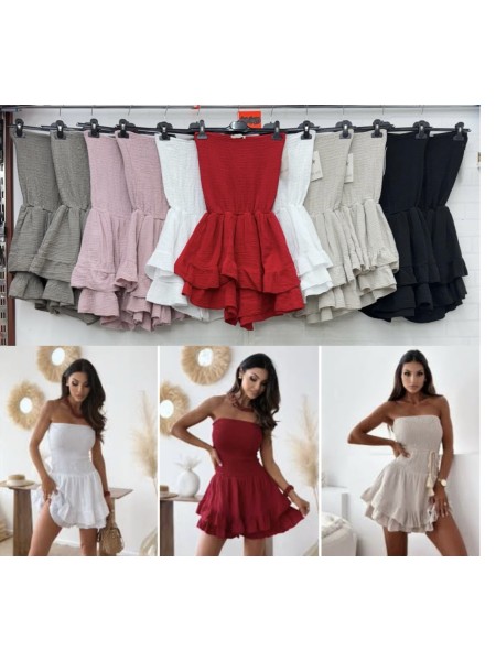 Sukienki damskie wloskie, size uni, paczka 6szt, mix kolor