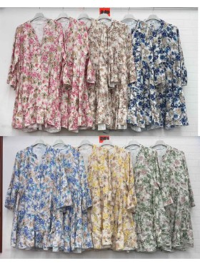Sukienki damskie wloskie, size uni, paczka 6szt, mix kolor