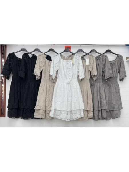 Sukienki damskie wloskie, size uni, paczka 6szt, mix kolor