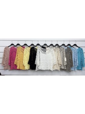 Bluzki damskie wloskie, size uni, paczka 6szt, mix kolor
