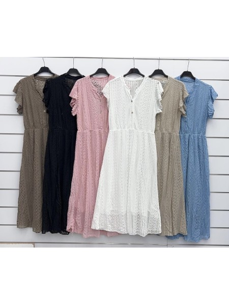 Sukienki damskie wloskie, size uni, paczka 6szt, mix kolor