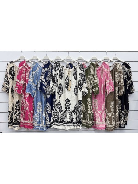 Sukienki damskie wloskie, size uni, paczka 6szt, mix kolor